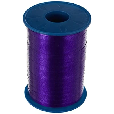 Abbildung von C.E. PATTBERG Geschenkband violett, 500 Meter Ringelband 5 mm zum Basteln, Dekorieren &amp; Verpacken von Geschenken zu jedem Anlass