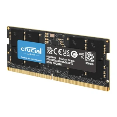 Abbildung von Crucial RAM 16GB DDR5 4800MHz CL40 Laptop Speicher CT16G48C40S5