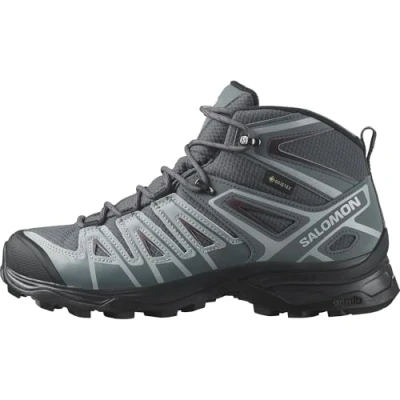 Abbildung von Salomon X Ultra Pioneer Mid Gore Tex Damen Wanderschuhe, Alle Wetterbedingungen, Sicherer Fußhalt, Stabil und gedämpft, Ebony, 36 2/3