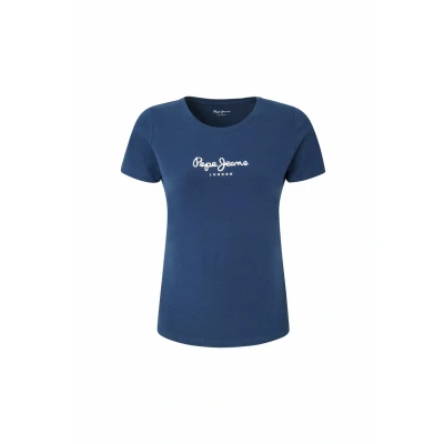 Abbildung von Pepe Jeans NEW Virginia Tshirt print, Damen, Größe: Large, Dark blue
