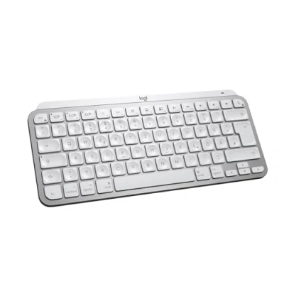Abbildung von Logitech MX Keys Mini for Mac Minimalistische kabellose Tastatur, kompakt, Bluetooth, Tasten Hintergrundbeleuchtung, USB C, kompatibel mit Macbook Pro, Air, iMac, iPad, DEU QWERTZ, Pale Grey