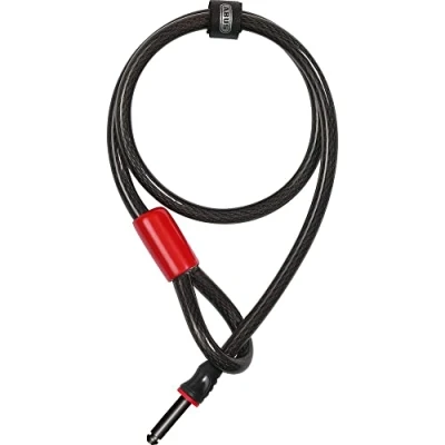 Abbildung von ABUS Rahmenschloss Einsteckkabel Adaptor Cable 12/100 Fahrradschloss mit 100 cm Länge 12 mm Starkes Stahlkabel, Schwarz