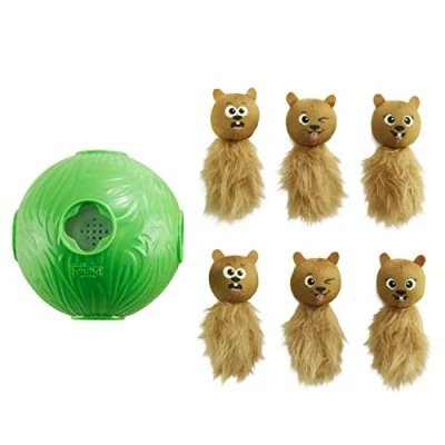 Abbildung von Outward Hound Nina Ottosson Dog Snuffle N&#039; Treat Ball Interaktive Leckerbissen Hund Puzzle Bereicherung Hundespielzeug, Level 2 Intermediate, grün, groß