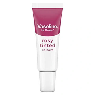 Abbildung von Vaseline Lippenbalsam Rosy Tinted schützt die Lippen vor dem Austrocknen hergestellt mit 100% reiner 10 g