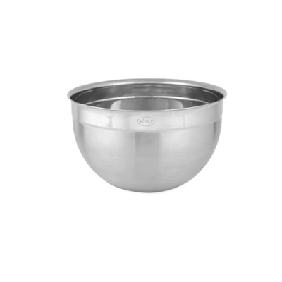 Abbildung von RÖSLE Schüssel hoch, Hochwertige formschöne Edelstahlschüssel zur Zubereitung und Aufbewahrung von Speisen, Edelstahl 18/10, Spülmaschinengeeignet, 16 cm, Silber, Silberfarben