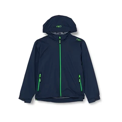 Abbildung von CMP KID FIX HOOD Unisex Regenjacke / wasserabweisende Jacke für Kinder, Größe: 128, Black blue