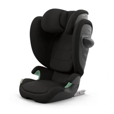 Abbildung von CYBEX Gold Kinder Autositz Solution G2 Comfort, Ab ca. 3 bis 12 Jahre (100 150 cm), Max. 50 kg, Für Autos mit und ohne ISOFIX, Magic Black (Schwarz)