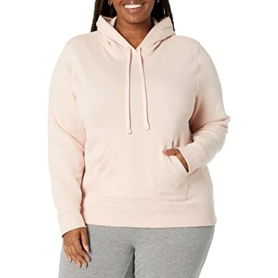 Abbildung von Amazon Essentials Damen Fleece Kapuzenpullover (in Übergröße erhältlich), Hellrosa, M