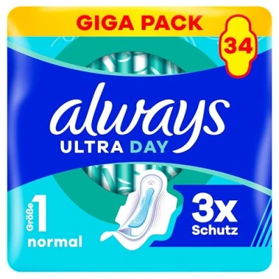 Abbildung von Always Ultra Day Damenbinden Normal (Größe 1) 34 Stück