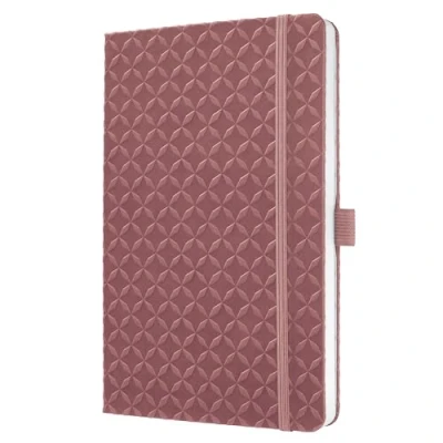 Abbildung von Sigel JN135 Notizbuch Tagebuch Jolie, ca. A5, liniert, Hardcover, Gummiband, Stifteschlaufe, Einstecktasche, dunkelrot, vegan, aus nachhaltigem Papier