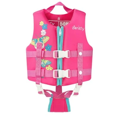 Abbildung von Zeraty Kinder Schwimmweste Kleinkind Schwimmjacke Jungen Mädchen Flotation Badeanzug Bademode Neopren Schwimmen Jacke Geeignet für 1 9 Jahre / 22 50Lbs