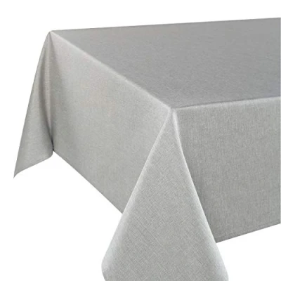 Abbildung von Tischdeckenshop24 Tischdecke WIEN grau Premium, schmutzabweisend, ganzjährig, rechteckig 140x220 cm