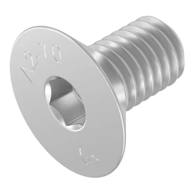Abbildung von SECCARO Senkschraube M8 x 16 mm, Edelstahl V2A VA A2, DIN 7991 / ISO 10642, Innensechskant, 20 Stück