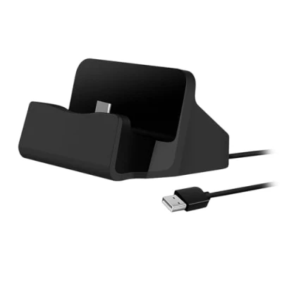 Abbildung von P59C USB Typ C Ladestation Dockingstation Ladegerät für Android Smartphones, mit Kabel