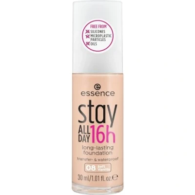 Abbildung von essence cosmetics stay ALL DAY 16h long lasting Foundation 08