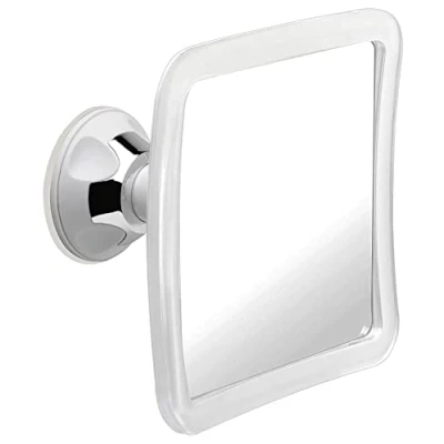 Abbildung von Mirrorvana Duschspiegel Antibeschlag Mit Saugnapf, Rasierspiegel Dusche, Spiegel Dusch Beschlagfrei für Bad, Unbreakable Fogless Shower Mirror, 16x16 cm