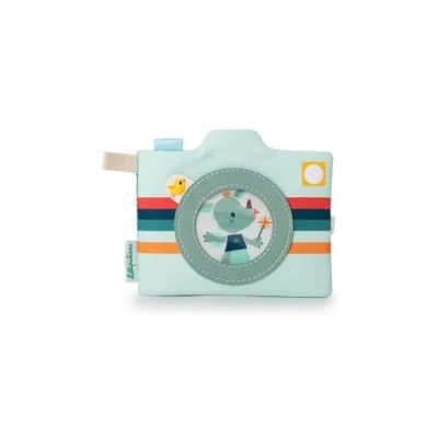 Abbildung von Lilliputiens Baby Fotoalbum Joe der Drache 10 Fototaschen für Erinnerungen Ideal die Kita oder Familienausflüge Lernspaß kombiniert mit Spiel Personalisierbares Cover Ab 9 Monaten 83434