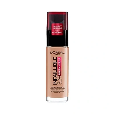 Abbildung von L&#039;Oréal Paris Make up, Wasserfest und langanhaltend, Flüssige Foundation mit LSF 25, Infaillible 32H Fresh Wear Nr. 160 Rose Linen, 30 ml
