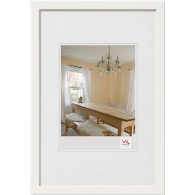 Abbildung von walther design Bilderrahmen polarweiss 50 x 70 cm Peppers Holzrahmen BP070V