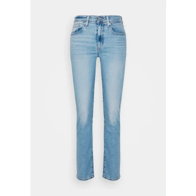 Abbildung von Levi&#039;s 724 HIGH RISE Straight Jeans Leg, Damen, Größe: 25x30, Medium indigo worn in blue