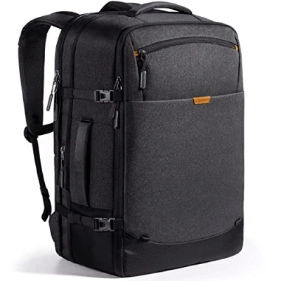 Abbildung von Inateck 38.5 46.2 L Reiserucksack erweiterbarer Herren Damen Handgepäck Flugzeug Rucksack, 15.6 Zoll Laptop Rucksack spritzwassergeschütztes Carry on Kabinenrucksack für Weekender