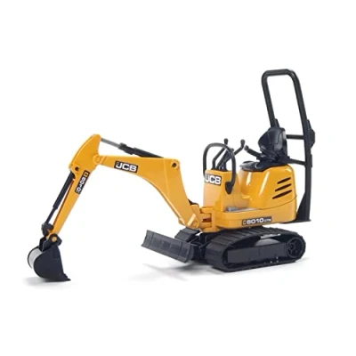 Abbildung von bruder 62003 JCB Mikrobagger 8010 Cts 1:16 Baustelle Baufahrzeug Löffelbagger Minibagger bworld Baumaschine Spielzeug