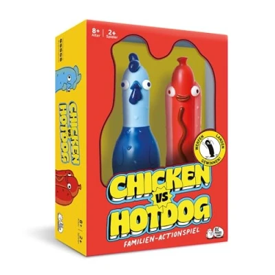 Abbildung von Big Potato Chicken vs Hotdog: Das ultimative Herausforderungs Partyspiel für Kinder, Teenager, Erwachsene und flippige Familien