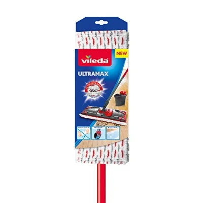 Abbildung von Vileda Bodenwischer, Microfaser, rot/weiß, 7 x 14 105 cm