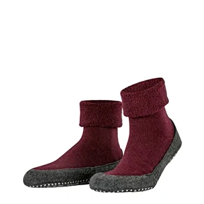 Abbildung von FALKE Herren Stoppersocken Cosyshoe M HP Wolle rutschhemmende Noppen 1 Paar, Rot (Barolo 8596), 39 40
