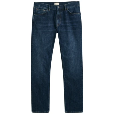Abbildung von GANT Regular FIT Jeans Straight Leg, Herren, Größe: 33x32, Dark blue worn in