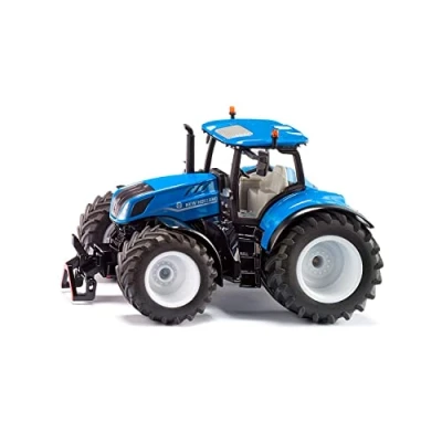 Abbildung von siku 3291, New Holland T7.315 HD, Spielzeug Traktor, 1:32, Metall/Kunststoff, Blau, Inkl. Frontgewicht, Motorhaube zum Öffnen, Mit Anhängerkupplung