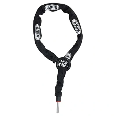 Abbildung von ABUS Rahmenschloss Einsteckkette Adaptor Chain 2.0 6KS Kette zur Zweitsicherung des Fahrrads 6 mm stark 85 cm lang Schwarz