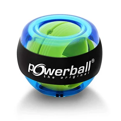 Abbildung von Powerball Basic, gyroskopischer Handtrainer, transparent blau, das Original von Kernpower, Tennis