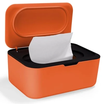 Abbildung von Cheerhom Feuchttücher Box für Baby, Feuchtes Toilettenpapier, mit Deckel, Toilettenpapier Schwarz, Feuchtpapierbox Schlafzimmer, Auto und Büro