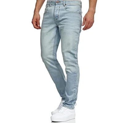 Abbildung von Tazzio Jeans Herren Slim Fit Stretch Jeanshose Hose Denim 16533 (33/34, Light Blue)