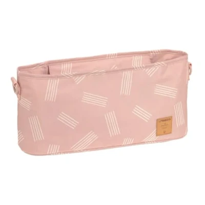 Abbildung von LÄSSIG Baby Kinderwagenorganizer Buggy Organizer Kinderwagentasche inkl. Kinderwagenbefestigung/Buggy Soft Stripes rose