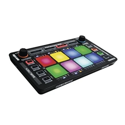 Abbildung von Reloop Neon Add On USB DJ Controller mit anschlagdynamischen RGB Performance Drumpads, Plug and Play Serato Pro, (schwarz)