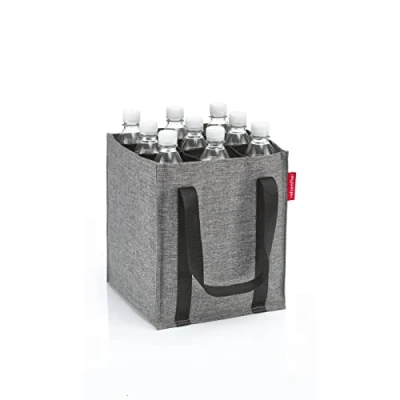 Abbildung von reisenthel bottlebag twist silver 9 Fächer, einfaches Recycling der Flaschen, Tragegurte, Couleur:twist