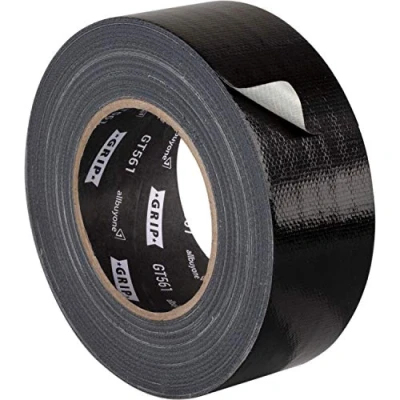 Abbildung von GRIP Eventbasics Gaffa Tape schwarz 50 mm x m, GT 561 Allround Panzertape, gewebeverstärktes Universal Klebeband mit starker Klebkraft zum Reparieren, Abdichten, Befestigen uvm.