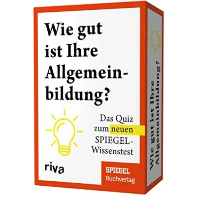 Abbildung von Wie gut ist Ihre Allgemeinbildung?: Das Quiz zum neuen SPIEGEL Wissenstest. perfekte Geschenk zu Geburtstag oder Weihnachten für alle Quizfans. Schule dein Allgemeinwissen