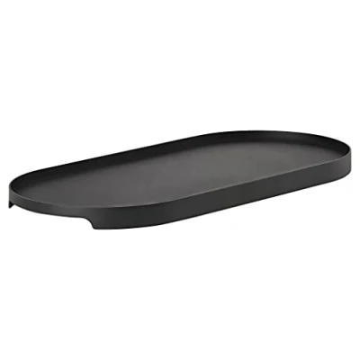 Abbildung von Zone Denmark Singles Serviertablett, Dekoratives Tablett aus Metall, 35 x 16 cm, Schwarz