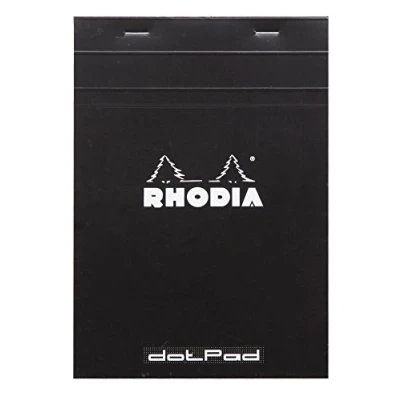 Abbildung von Rhodia 16559C Block DotPad (DIN A5, Dot Grid, 14,8 x 21 cm, 80 Blatt) 1 Stück schwarz