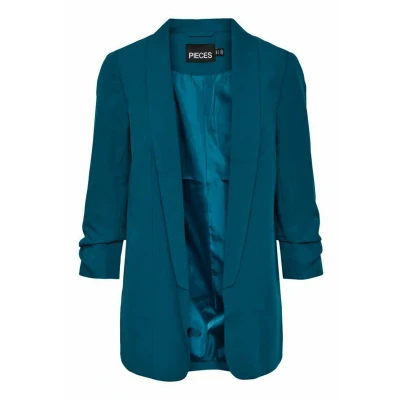 Abbildung von Pieces Pcbosella Blazer, Damen, Größe: XS, Deep lagoon