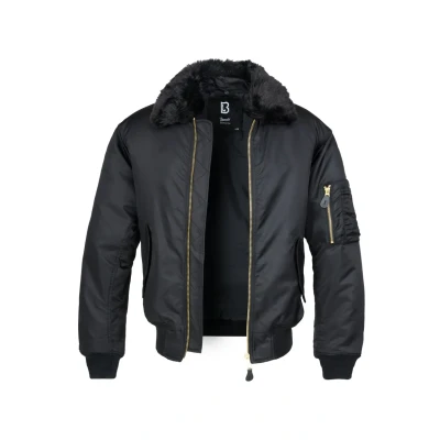 Abbildung von Brandit MA2 Collar Winterjacke, Herren, Größe: Small, Black