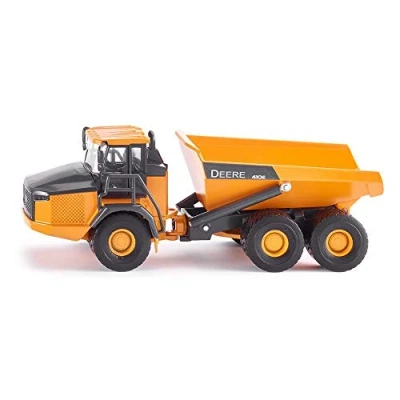 Abbildung von siku 3506, John Deere Dumper, Baustellenfahrzeug, 1:50, Metall/Kunststoff, Orange, Kippbare Mulde
