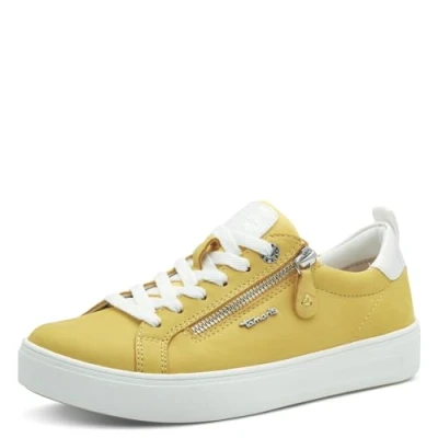 Abbildung von Tamaris Comfort Sneaker low, Damen, Größe: 40, Yellow nubuc Schuhe