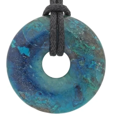 Abbildung von Lebensquelle Plus Chrysokoll Edelstein Donut Ø 30 mm Anhänger