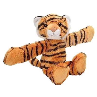 Abbildung von Wild Republic 18085 Huggers Schnapparmband Kuscheltier, Plüschtier, Tiger 20 cm