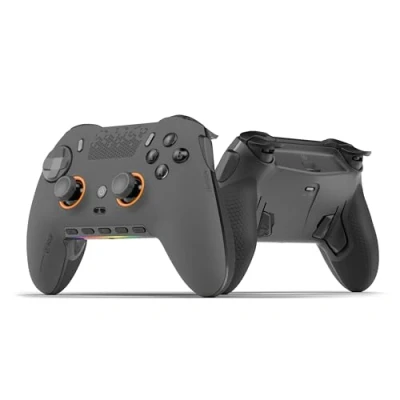 Abbildung von SCUF ENVISION PRO Wireless PC Nur Gaming Controller Fünf Abnehmbare G Tasten Back Paddles Instant Triggers iCUE Kompatibel Stahlgrau