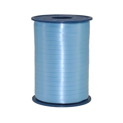 Abbildung von C.E. PATTBERG Geschenkband hellblau, 500 Meter Ringelband 5 mm zum Basteln, Dekorieren &amp; Verpacken von Geschenken zu jedem Anlass